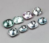 Набор из 8 разноцветных шпинелей 3,32 карата