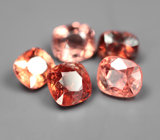 Набор из 5 разноцветных шпинелей 3,77 карата