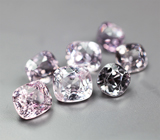 Крупный набор из 7 пурпурных и розовых шпинелей 4,47 карата 