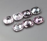 Крупный набор из 7 разноцветных шпинелей 4,81 карата