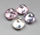 Крупный набор из 4 разноцветных шпинелей 5,36 карата 