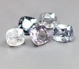 Крупный набор из 5 разноцветных шпинелей 5,55 карата