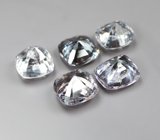 Крупный набор из 5 разноцветных шпинелей 5,55 карата