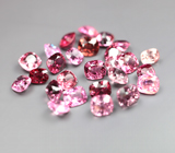 Крупный набор из 26 розовых и красных шпинелей 10,3 карата 