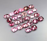 Крупный набор из 26 розовых и красных шпинелей 10,3 карата
