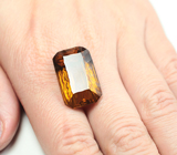 Чистейший крупный цитрин лазерной огранки 28,55 карата