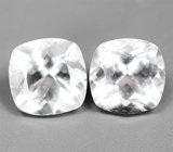 Пара пастельно-оранжевых морганитов 1,85 карата 