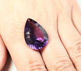 Чистейший крупный аметист лазерной огранки 21,72 карата 