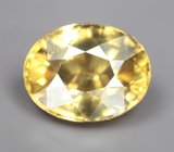 Крупный желтый циркон высокой чистоты 4,09 карата