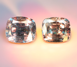 Редкость! Пара синевато-зеленых гранатов с александритовым эффектом 1,18 карата 