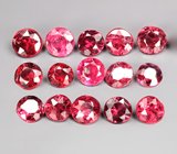 Набор из 15 рубиновых шпинелей 2,37 карата