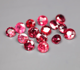 Набор из 15 рубиновых шпинелей 2,37 карата 