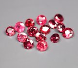 Набор из 15 рубиновых шпинелей 2,37 карата