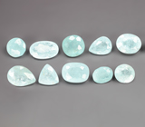 Редкий набор из 10 параиба турмалинов 5,32 карата 