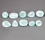 Редкий набор из 10 параиба турмалинов 5,32 карата