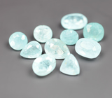 Редкий набор из 10 параиба турмалинов 5,32 карата 