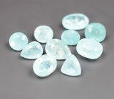 Редкий набор из 10 параиба турмалинов 5,32 карата