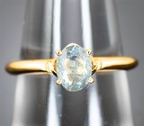 Золотое кольцо с редкой красоты уральским александритом высокой чистоты 0,61 карата Золото