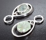 Подвесы для серег с медьсодержащими турмалинами 3,46 карата Золото