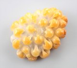 Кулон с крупным резным желтым нефритом 67,55 карата