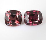 Брошь со шпинелями 4,04 карата