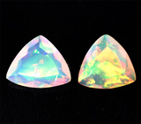 Пара ограненных эфиопских опалов 1,42 карата