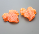 Пара резного карнелиана 3,87 карата 