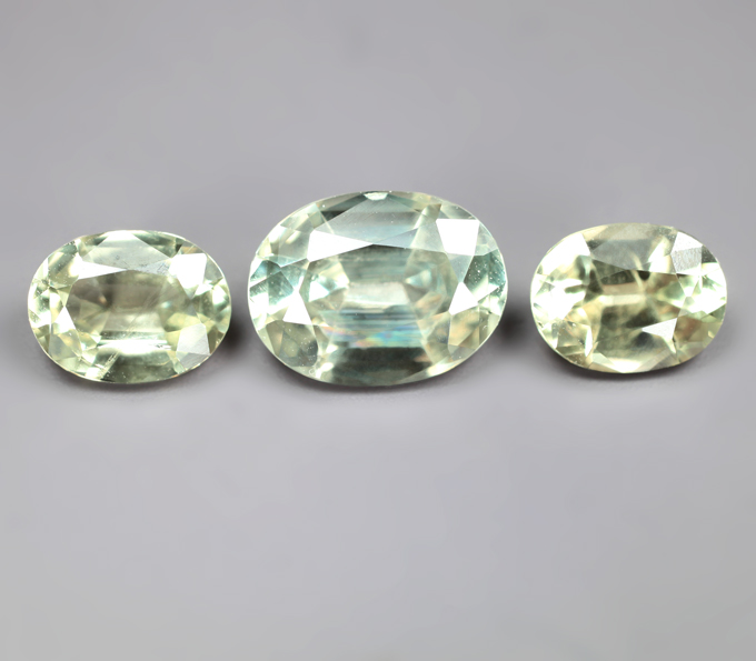 Набор из 3 диаспоров высокой чистоты 2,8 карата
