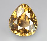 Желтый циркон высокой чистоты 2,54 карата 