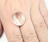 Крупный! Персиковый морганит 22,84 карата