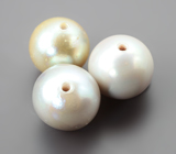 Набор из 3 морских жемчужин 7,09 карата 