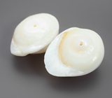 Пара кремово-белых морских жемчужин 30,17 карата! Исключительный люстр 