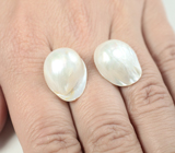 Пара кремово-белых морских жемчужин 30,17 карата! Исключительный люстр 