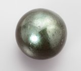 Крупная черная морская жемчужина 19,36 карата! Титановый люстр 