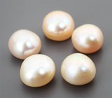 Набор из 5 золотисто-розовых морских жемчужин 14,68 карата 