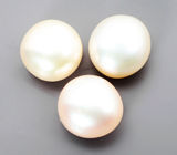 Набор из 3 кремовых морских жемчужин 8,73 карата