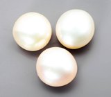 Набор из 3 кремовых морских жемчужин 8,73 карата 