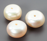 Набор из 3 кремовых морских жемчужин 8,73 карата