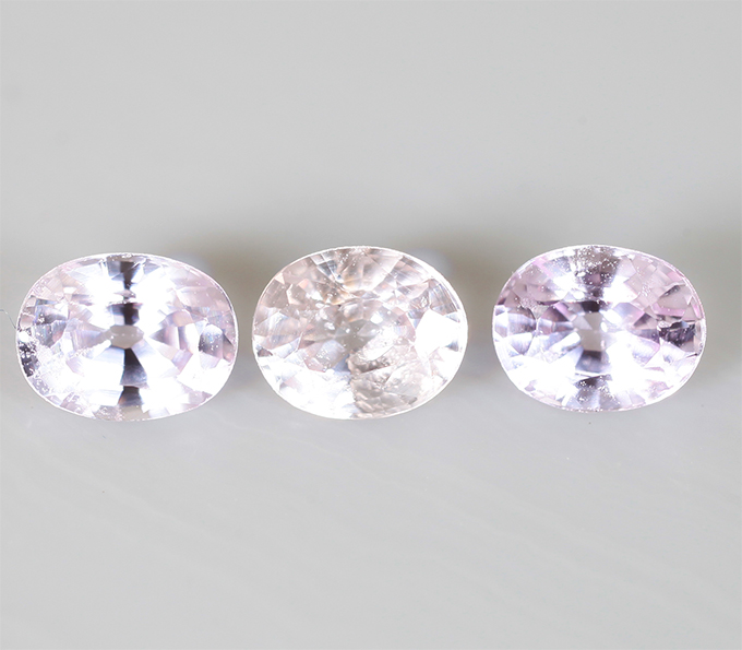 Без облагораживания! Набор из 3 сапфиров высокой чистоты 1,01 карата