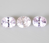 Без облагораживания! Набор из 3 сапфиров высокой чистоты 1,01 карата 