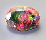 Ограненный черный опал 2,41 карата 