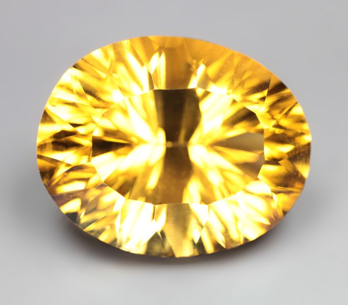 Чистейший яркий цитрин 15,53 карата