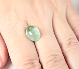 Крупный яблочно-зеленый турмалин 8,45 карата 