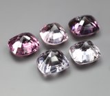 Набор из 5 разноцветных шпинелей 5,1 карата 