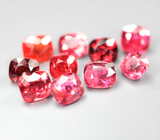 Набор из 10 красных шпинелей 6,53 карата