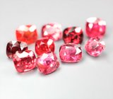 Набор из 10 красных шпинелей 6,53 карата 