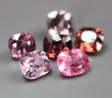 Набор из 6 разноцветных шпинелей 3,62 карата 