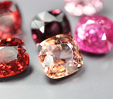 Набор из 6 разноцветных шпинелей 6,97 карата