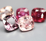 Набор из 5 разноцветных шпинелей 4,46 карата