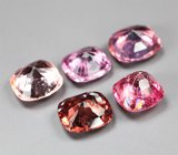 Набор из 5 разноцветных шпинелей 3,83 карата 